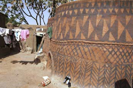 Typical village house, Northern Ghana